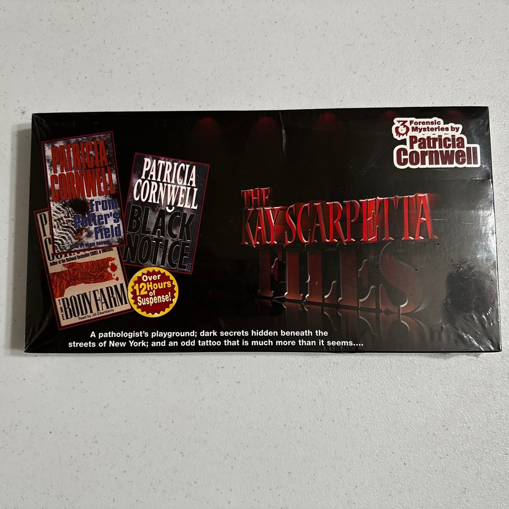 Patricia Cornwell Kay Scarpetta Files 3 Audio Book‎ Collection 10 Cassettes NEW